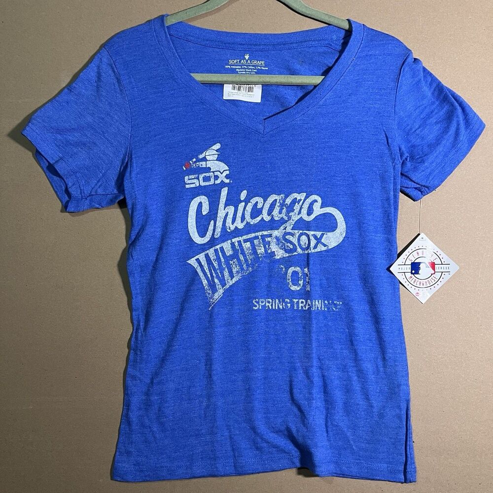 Chicago White Sox Spring Training Women’s Small  Blue Shirt Soft As A Grape